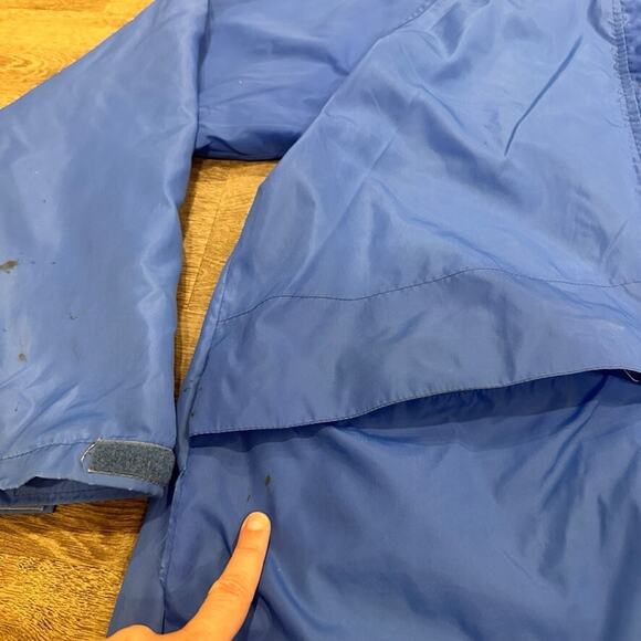 Vintage L.L. Bean Mens Rainjacket Size‎ Large Blue Nylon Lightweight Hooded - Picture 4 of 13